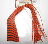 Barred round rubber MD. black orange Wapsi